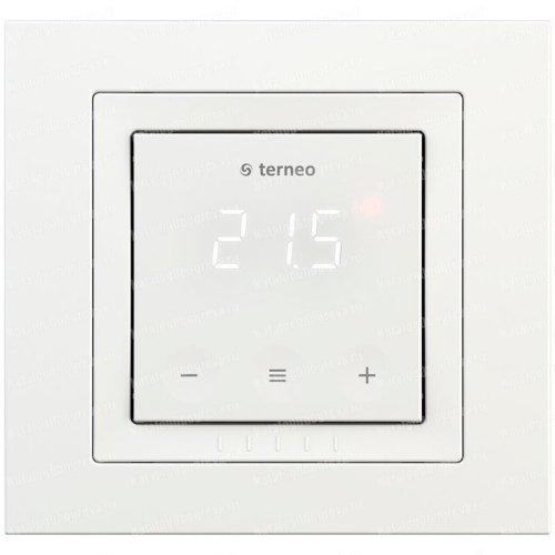 Терморегулятор сенсорный Terneo sx unic для рамок Unica по Wi-Fi 3.6кВт 16А белый картинка